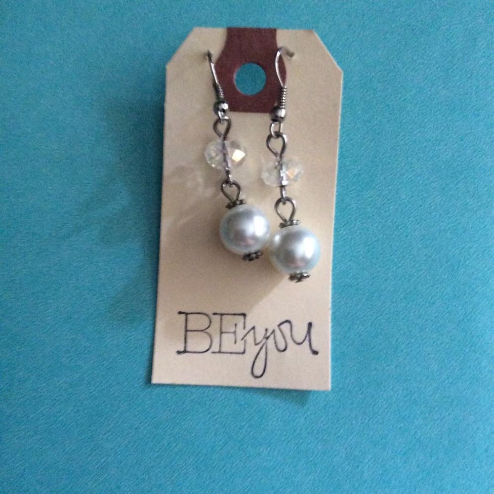 Crystal Pearl Earrings